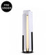 COU-F1680-WH - Brushed Dark Grey / Off White - Floor Lamp