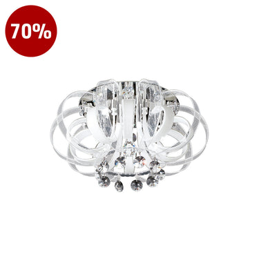COVI-CB White / Clear Ceiling Lamp