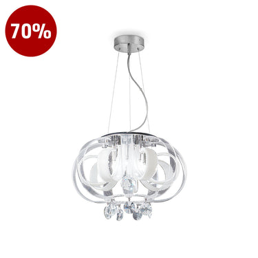 COVI-PS White / Clear Hanging Lamp