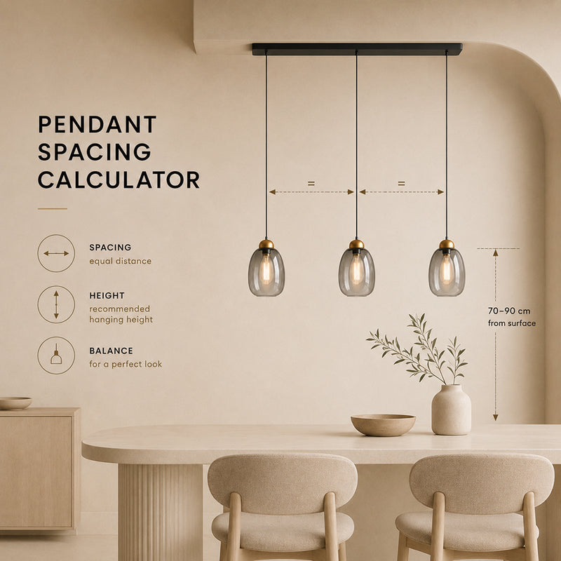 Pendant Spacing Calculator