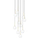 Daron-P10 Clear / Gold Hanging Lamp