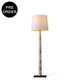 ELONA-F1650-BURL-WH - Brushed Dark Grey / Off White - Floor Lamp