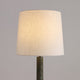 ELONA-F1650-PAULOWNIA-SHELL-WH - Brushed Dark Grey / Off White - Floor Lamp