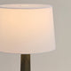 ELONA-T730-PAULOWNIA-SHELL-WH - Brushed Dark Grey / Off White - Table Lamp