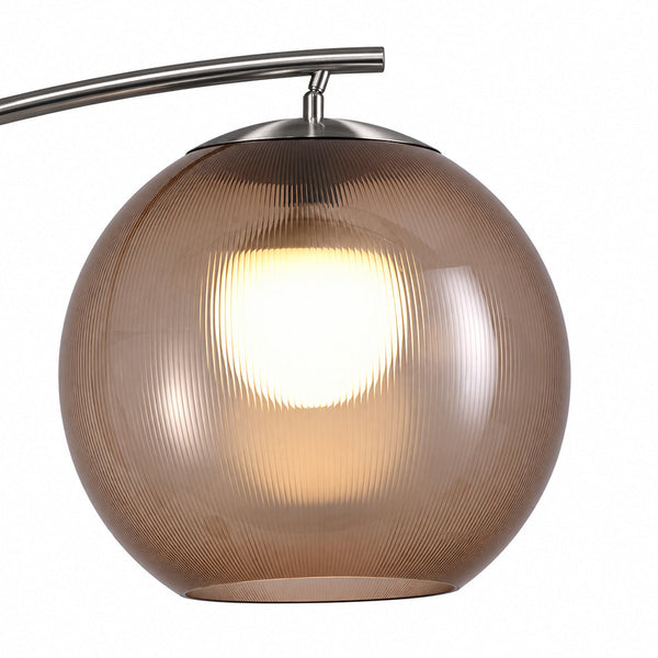 ELRO-F-AMBER - Stainless Steel / Amber - Floor Lamp
