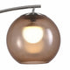 ELRO-F-AMBER - Stainless Steel / Amber - Floor Lamp