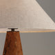 ELSEN-T570-CORK-WH - Brushed Dark Grey / Off White - Table Lamp