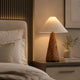 ELSEN-T570-CORK-WH - Brushed Dark Grey / Off White - Table Lamp