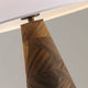 ELSEN-T570-PAULOWNIA-WH - Brushed Dark Grey / Off White - Table Lamp
