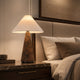 ELSEN-T570-PAULOWNIA-WH - Brushed Dark Grey / Off White - Table Lamp