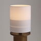 ELVA-T710-WOOD-WH - Brushed Dark Grey / Off White - Floor Lamp