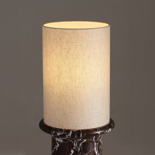 ELVIE-T420-RMARBLE-WH - Violet Red / Off White - Table Lamp