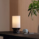 ELVIE-T420-RMARBLE-WH - Violet Red / Off White - Table Lamp
