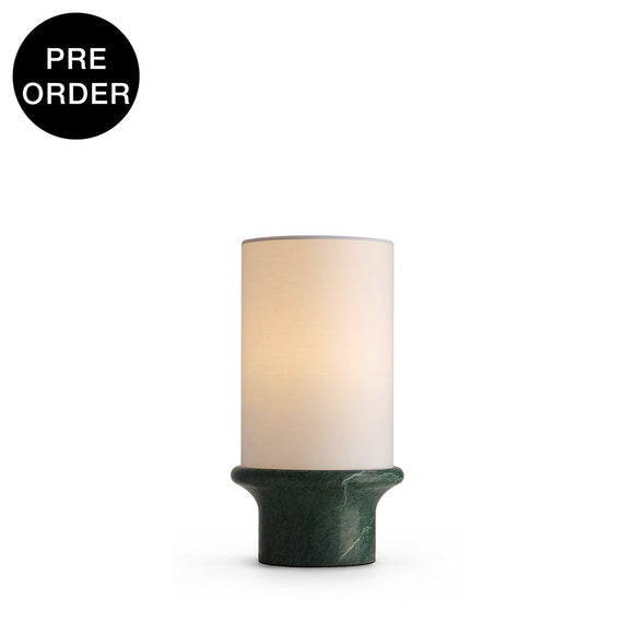 ELVIE-T520-GMARBLE-WH - Indian Green / Off White - Table Lamp