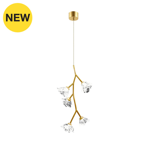 FLORETE-PM-GD Gold Hanging Lamp