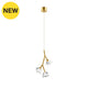 FLORETE-PS-GD Gold Hanging Lamp