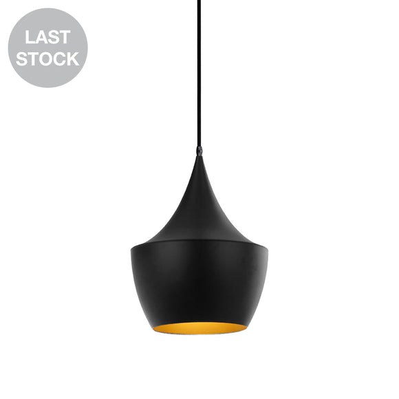 Fly-B Black / Gold Hanging Lamp