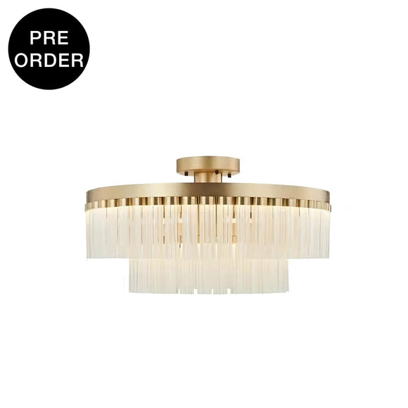 Gx3071-2-840 Brushed Brass Ceiling Lamp