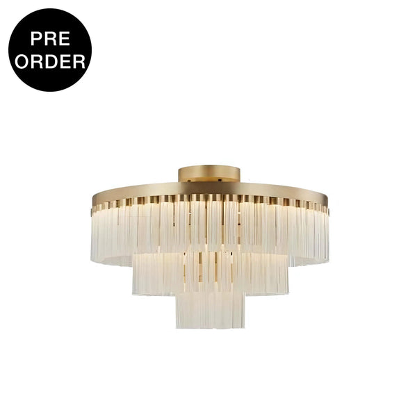 Gx3071-3-840 Brushed Brass Ceiling Lamp