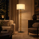 HAVEN-F1650-AGLAZE-WH - Amber / Off White - Floor Lamp