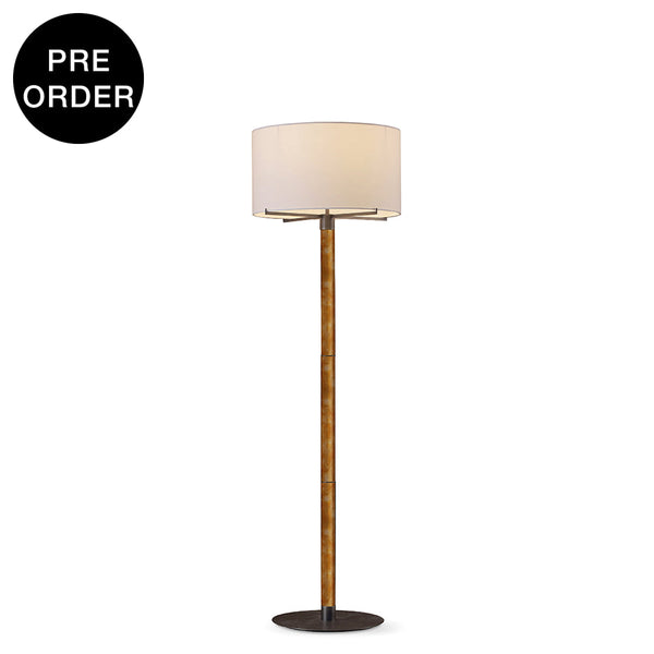 HAVEN-F1650-AGLAZE-WH - Amber / Off White - Floor Lamp