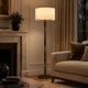 HAVEN-F1650-SGLAZE-WH - Smoky / Off White - Floor Lamp