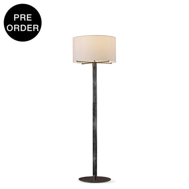 HAVEN-F1650-SGLAZE-WH - Smoky / Off White - Floor Lamp
