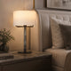 HAVEN-T495-SGLAZE-WH - Smoky / Off White - Table Lamp