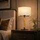 HAVEN-T635-AGLAZE-WH - Amber / Off White - Table Lamp