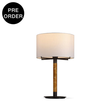 HAVEN-T635-AGLAZE-WH - Amber / Off White - Table Lamp