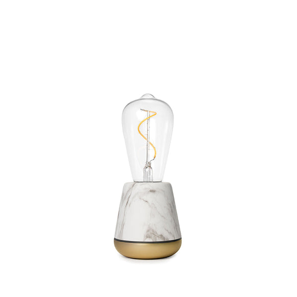 Humble One White Marble Rechargeable Lamp