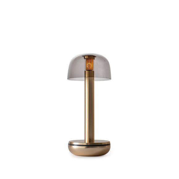 Humble Two - Frosted Shade Gold / Smoked Rechargeable Lamp