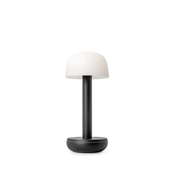 Humble Two - Frosted Shade Black / Frosted Rechargeable Lamp