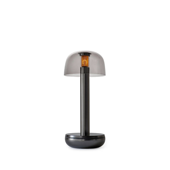 Humble Two - Frosted Shade Black / Smoked Rechargeable Lamp