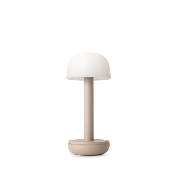 Humble Two - Frosted Shade Beige / Frosted Rechargeable Lamp