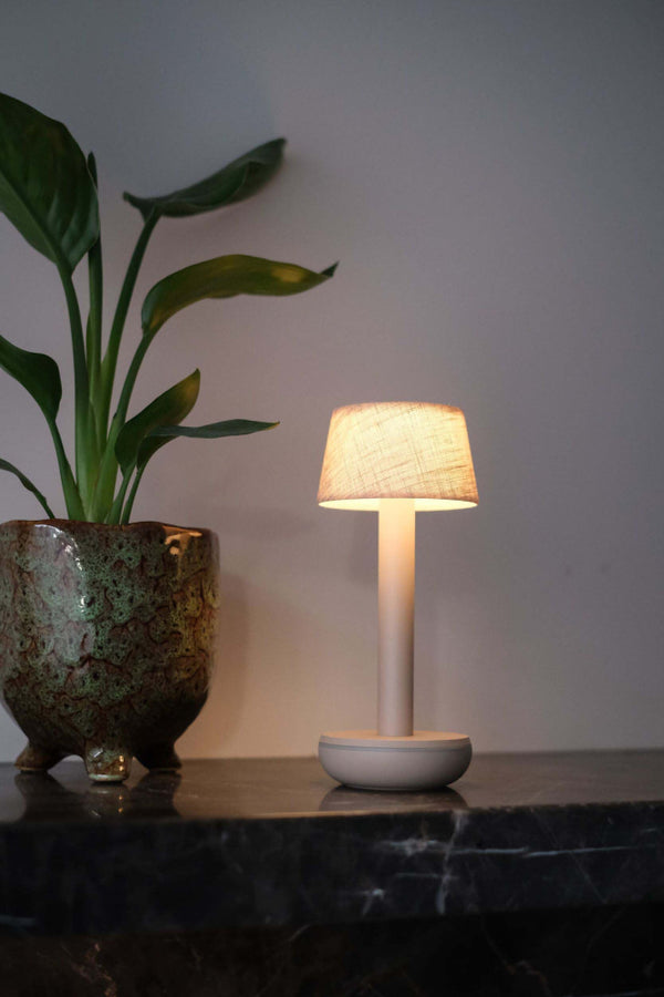 Humble Two - Linen Shade Rechargeable Lamp