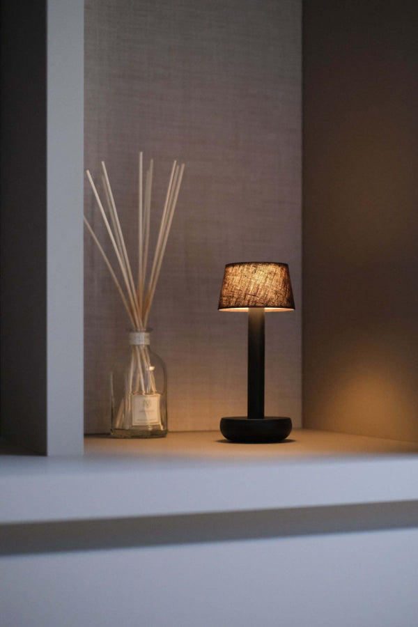 Humble Two - Linen Shade Rechargeable Lamp