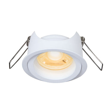Kana-1R-Adj-Gu10-Cl White Recessed Downlight