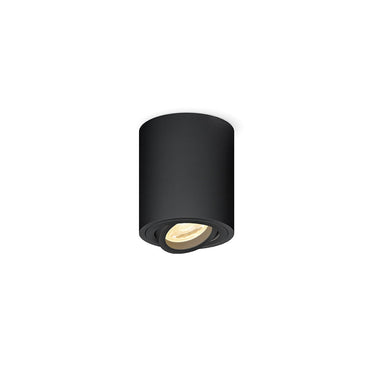 Kona-Box-1R-Adj-Gu10 Black Surface Mounted Downlight