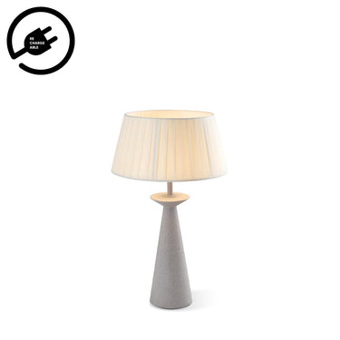 KONI - White / Cement - Rechargeable Lamp