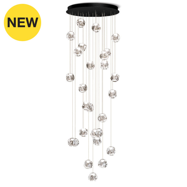 Liora-Xl-Bk Black Cluster Lamp