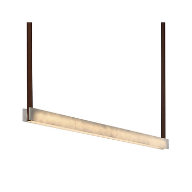 Luka-P120 White Marble / Brown Hanging Lamp