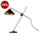 LUXX-T-BK Brass / Black Table Lamp