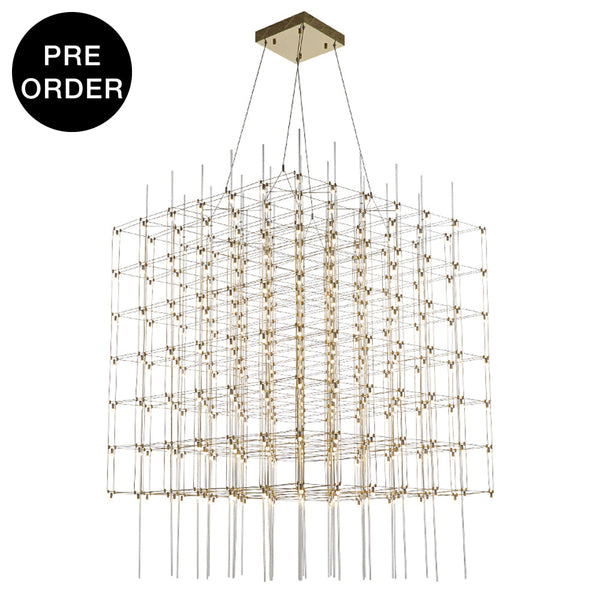 Md10169-6X6X6 Brass Chandelier