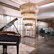 MD80301-36-1250 Clear / Gold Hanging Lamp