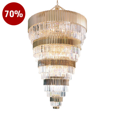 MD80301-36-1250 Clear / Gold Hanging Lamp