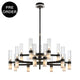 Md80556-30-1000 Black / White Marble Hanging Lamp