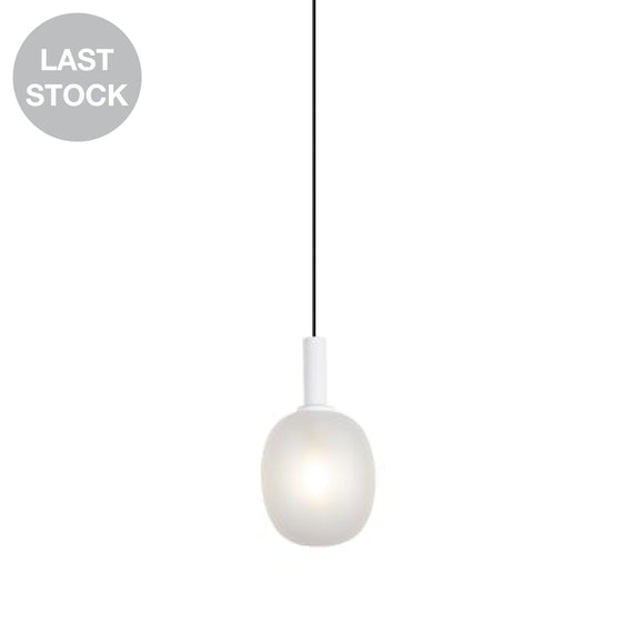 Melo-Pb-Wh White Hanging Lamp