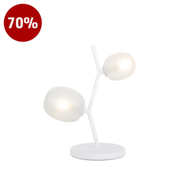 Melo-T2-Wh White Table Lamp