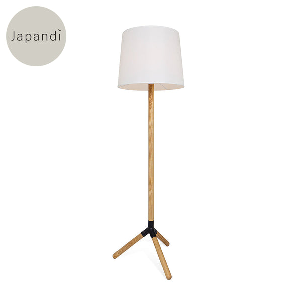 Mov-F Wood / White Floor Lamp